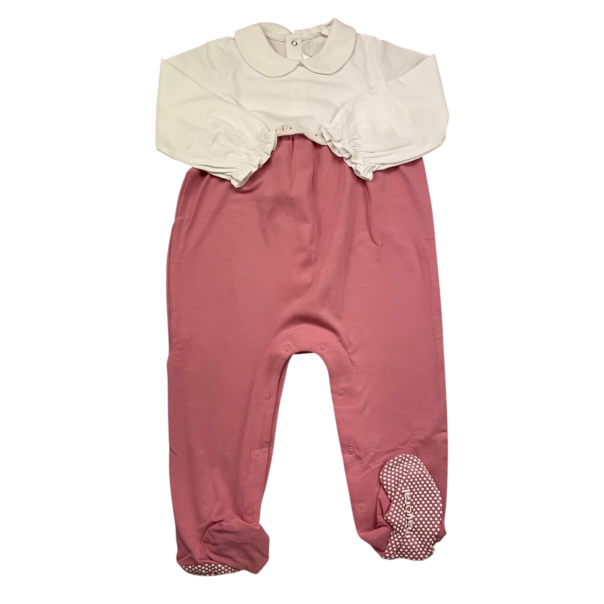 Mayoral Tutina Manica Lunga Bicolore per Neonata 1751 BIANCO/ROSA MAYORAL 