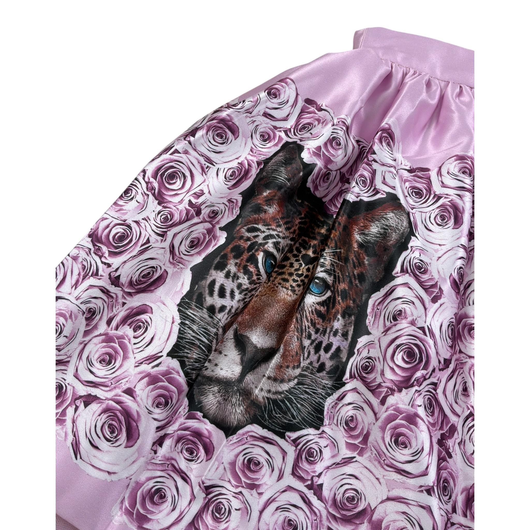 Nunzia Corinna Gonna tinta unita con Stampe Rosa per Bambina NJ2316068 ROSA NUNZIA CORINNA 