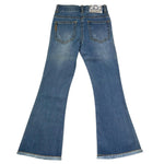 Monnalisa Jeans Tinta Unita Modello Zampa per Bambina 171402 AZZURRO MONNALISA 