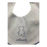 NINNAOH bavetta tinta unita con stampa Bianco per Neonato IE17206 BIANCO NINNAOH 
