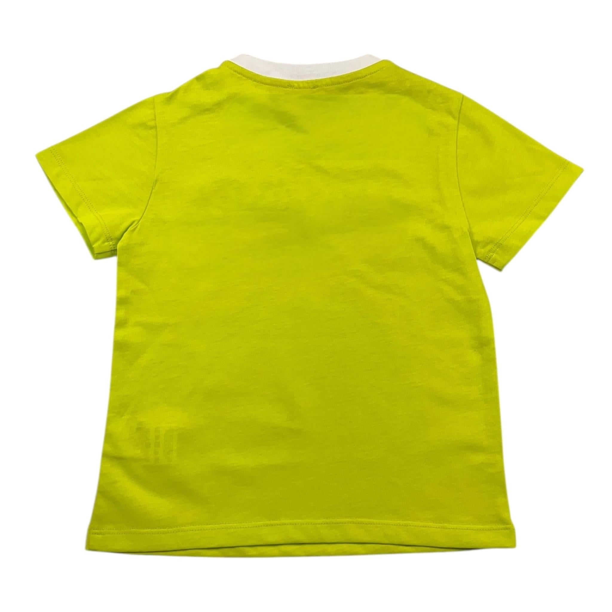 MISSONI t-shirt tinta unita con stampa Verde fluo per Bambino MU8531 VERDE FLUO MISSONI 