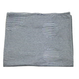 Lalalu' Coperta Bicolore Con Fantasia A Righe Bianco/Blu Per Neonato