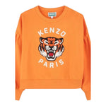 Kenzo Felpa Girocollo Tinta Unita con Stampa per Bambina K61049 ARANCIONE KENZO 
