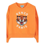 Kenzo Felpa Girocollo Tinta Unita con Stampa per Bambina K61049 ARANCIONE KENZO 