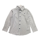 Jeckerson Camicia Tinta Unita Con Fantasia Bianco Per Bambino