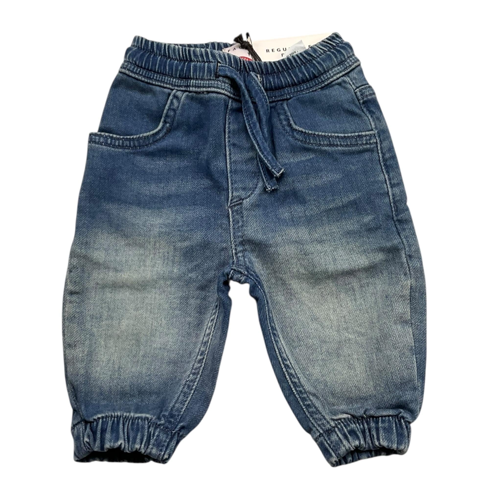 Cesare Paciotti Jeans Tinta Unita con Elastico In Vita per Neonato JDHD BLU CESARE PACIOTTI 