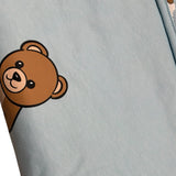 Moschino Sacco Nanna Tinta Unita con Stampa per Neonato MOE00P AZZURRO MOSCHINO 