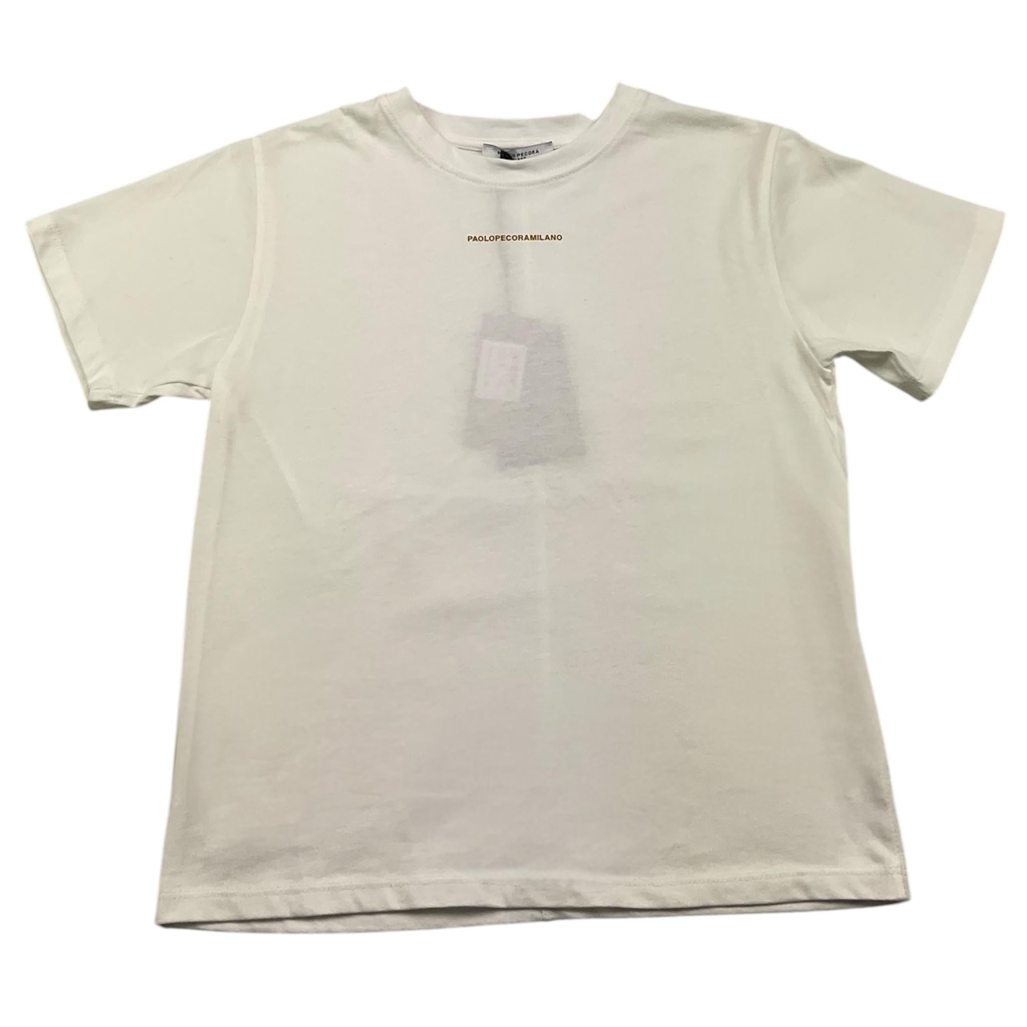 PAOLO PECORA t-shirt girocollo tinta unita  Bianco per Bambino PP4139 BIANCO PAOLO PECORA 