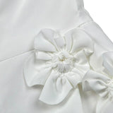 Fun & Fun Tuta Intera Tinta Unita con Applicazioni per Bambina FNCBDR010599 BIANCO FUN & FUN 