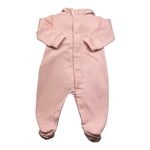 LE BEBE' tutina tinta unita con stampa Rosa per Neonata LBG4893 ROSA LE BEBE' 