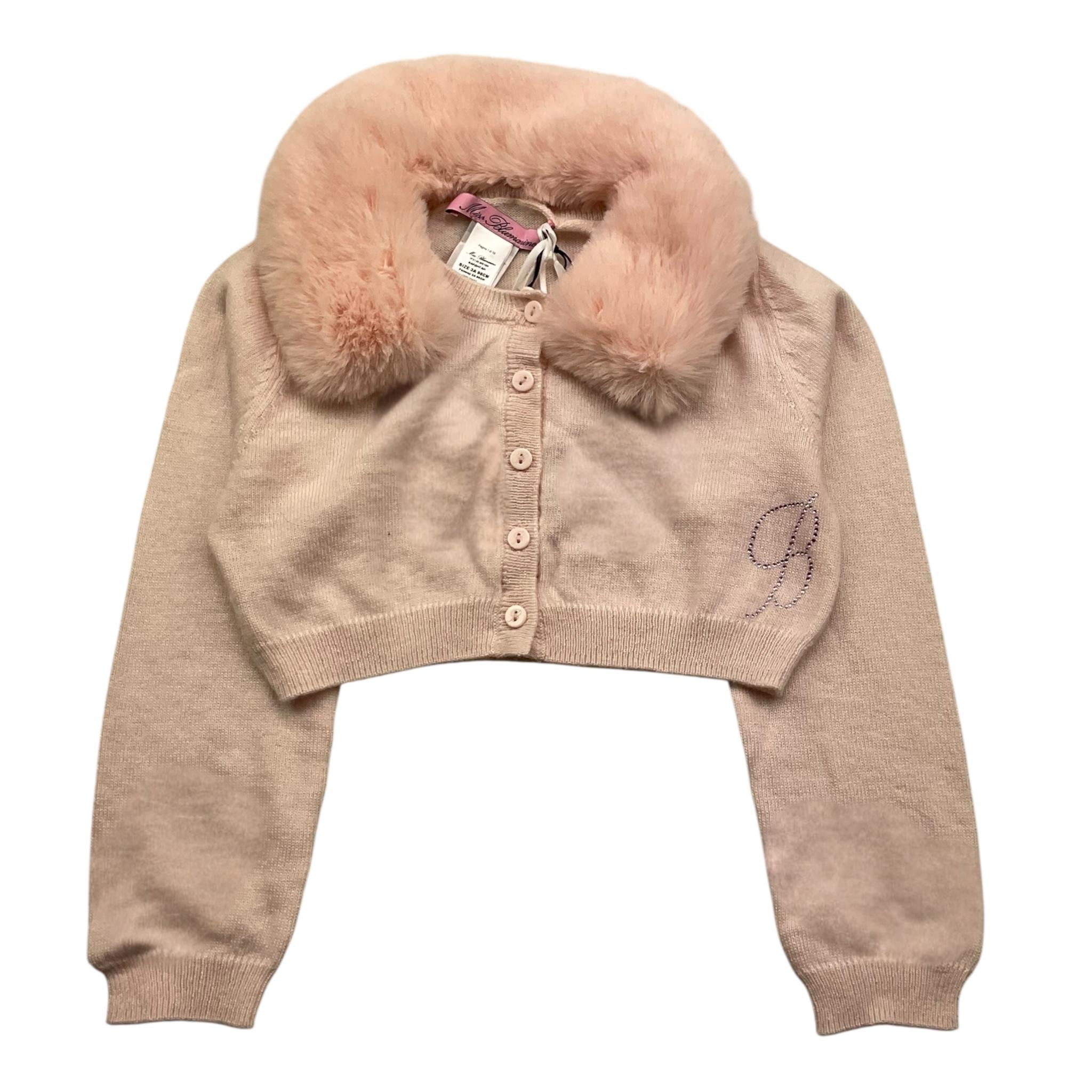 MISS BLUMARINE coprispalle tinta unita con colletto Rosa per Bambina IF3126J ROSA MISS BLUMARINE 