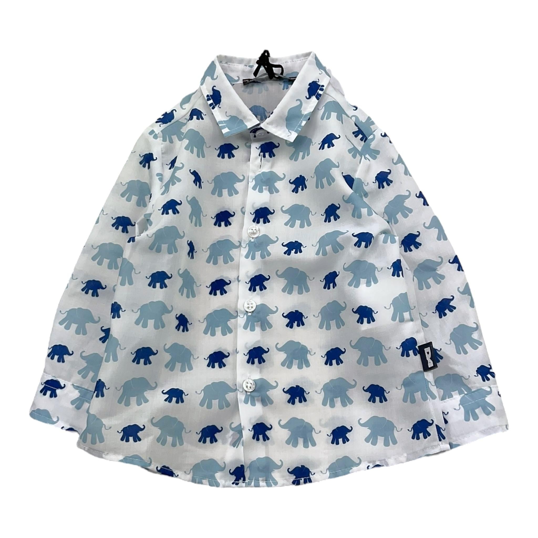 Daniele Alessandrini Camicia Tinta Unita con Stampa per Neonata 1295C00177 BIANCO DANIELE ALESSANDRINI 