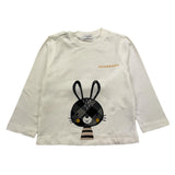 JECKERSON shirt girocollo tinta unita cn stampa coniglio Bianco per Neonato JB4339 BIANCO JECKERSON 