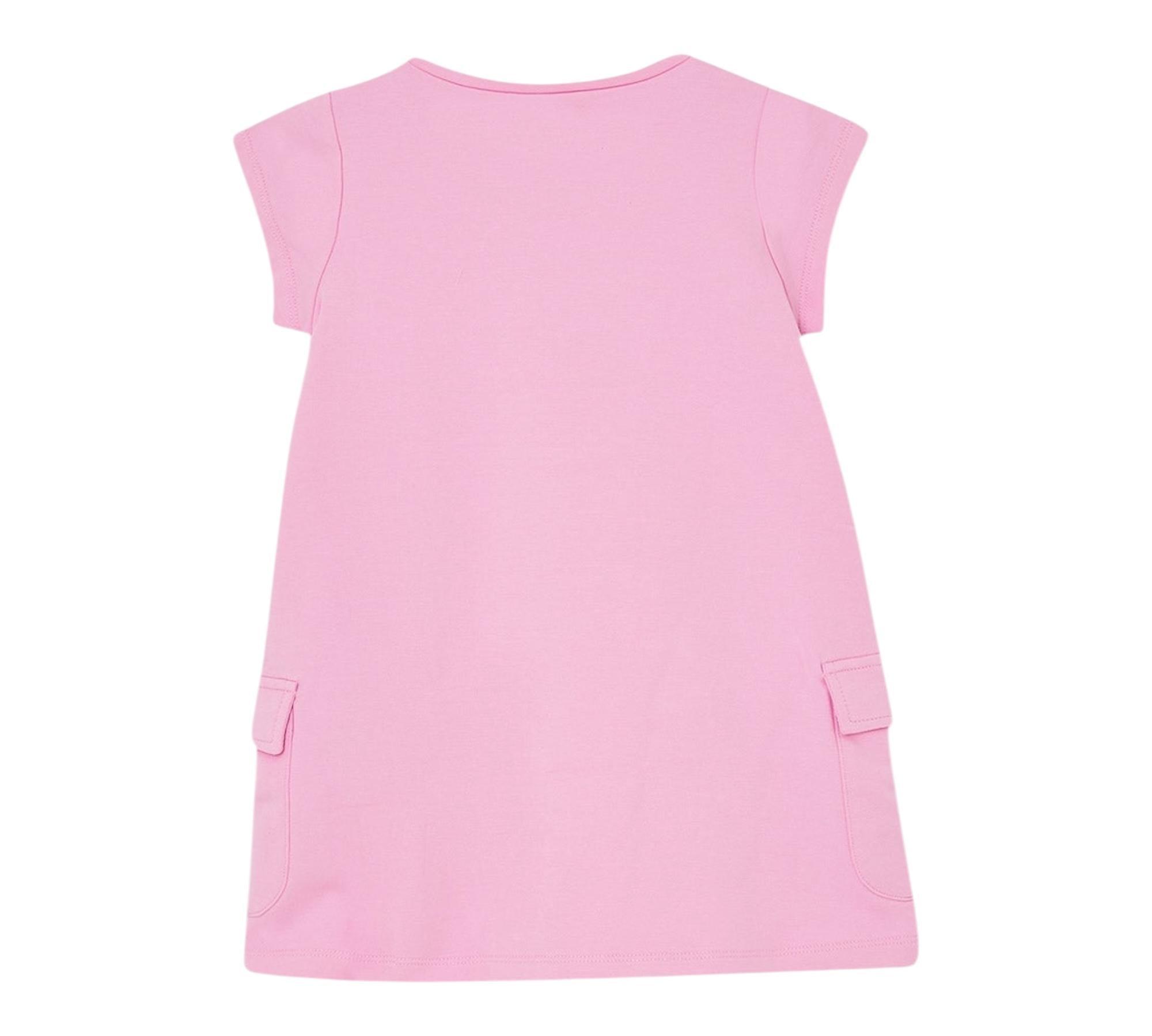 Liu Jo Abito Mezza Manica Tinta Unita con Logo per Neonata KA5017N ROSA LIU JO 