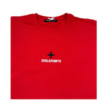 Zu+Elements T-Shirt Girocollo Tinta Unita con Stampa per Bambino ZU1608 ROSSO ZU+ELEMENTS 
