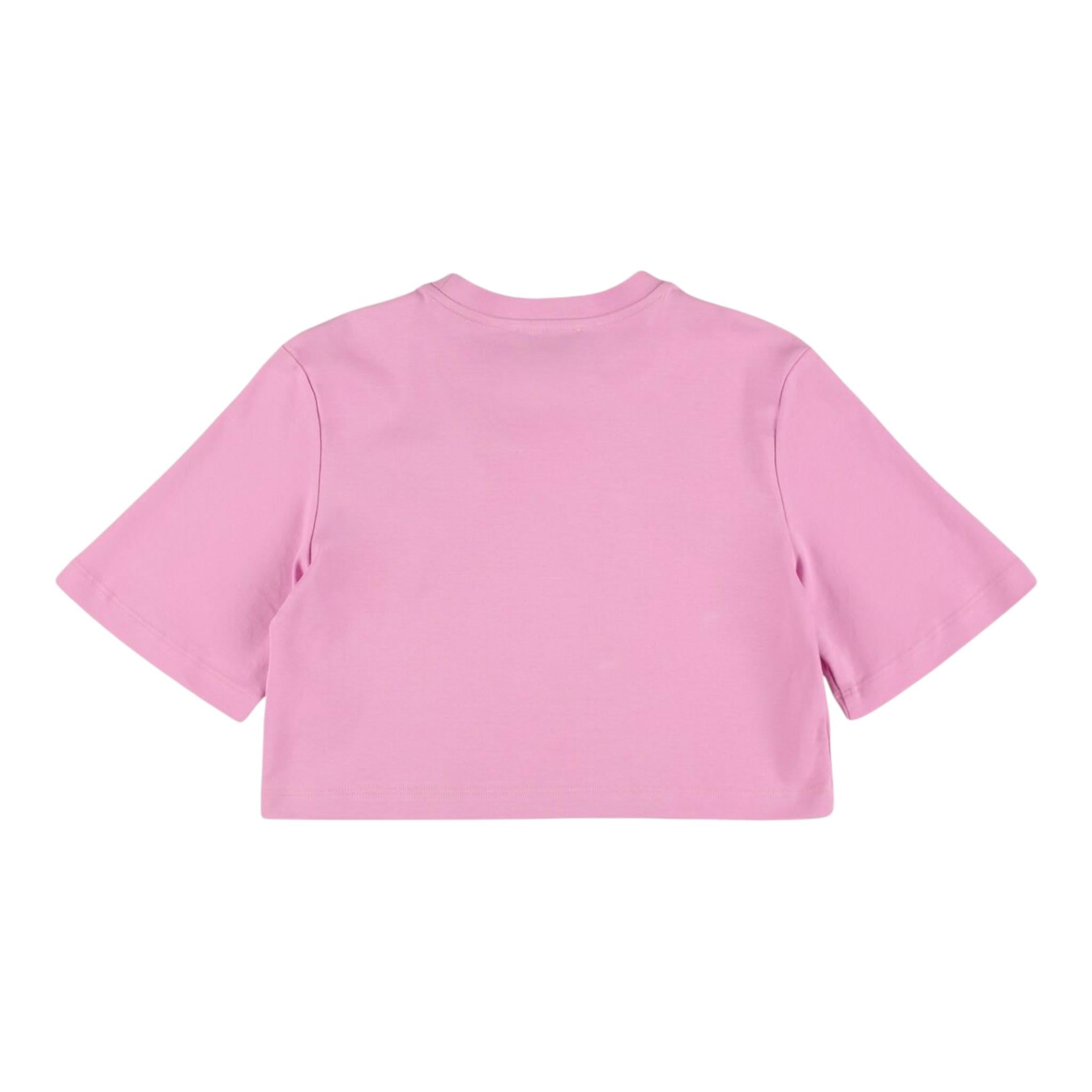 Msgm T-Shirt Girocollo Tinta Unita per Bambina S5MSJGTH118 ROSA MSGM 