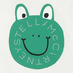 Stella Mccartney T-Shirt Girocollo Tinta Unita con Stampa per Bambina TW8S31 BIANCO STELLA McCARTNEY 