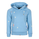 Ralph Lauren Felpa Tinta Unita con Cappuccio E Ricami per Bambina 312965136002 AZZURRO RALPH LAUREN 