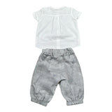 Barcellino Completo 2 Pezzi Camicia-Pantalone per Neonato 100107 BIANCO BARCELLINO 