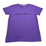 Hinnominate T-Shirt Girocollo tinta unita con Stampa Viola per Bambina 3642M0229 VIOLA HINNOMINATE 