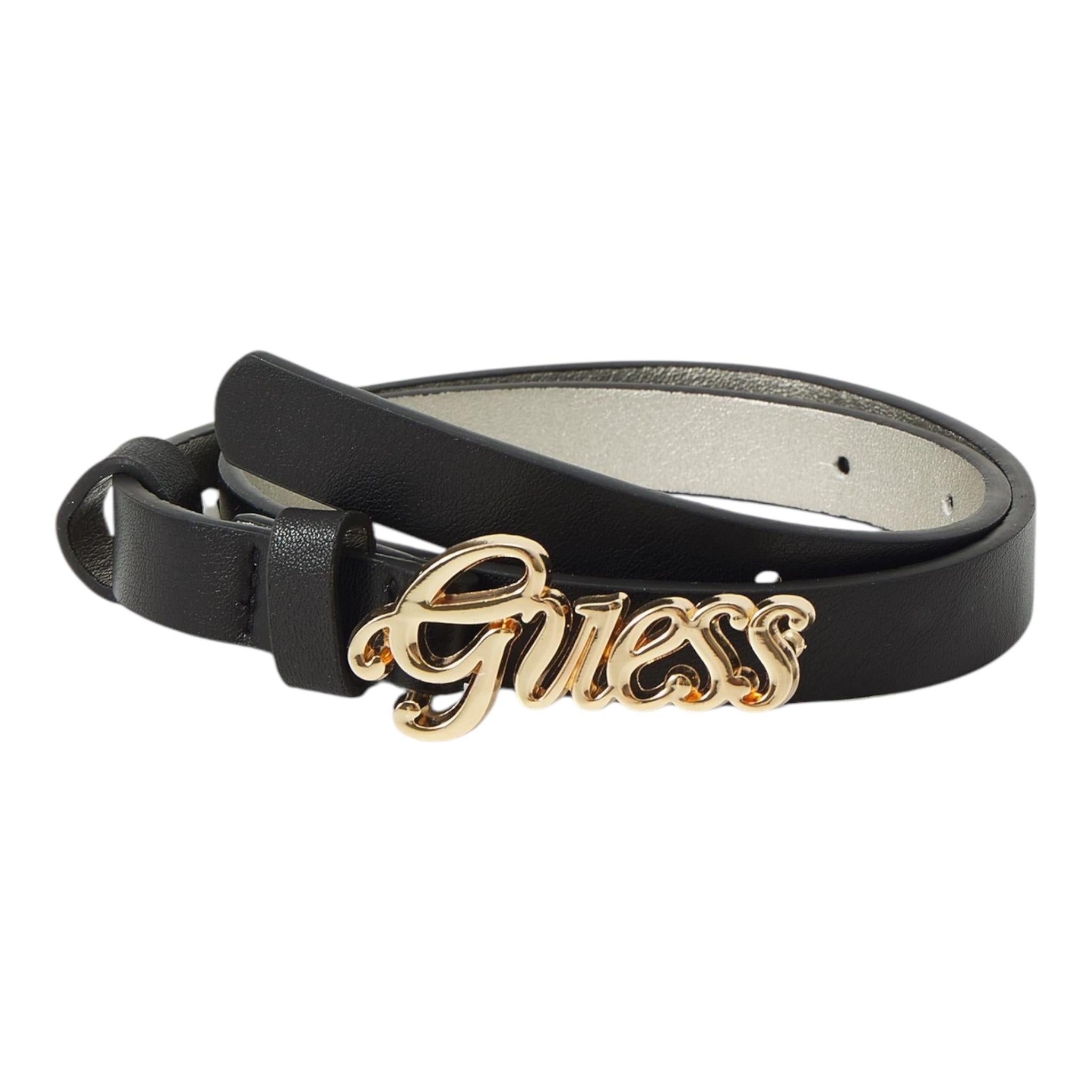 GUESS cintura tinta unita con logo Nero per Bambina J4GZ21WFEN0 NERO GUESS 