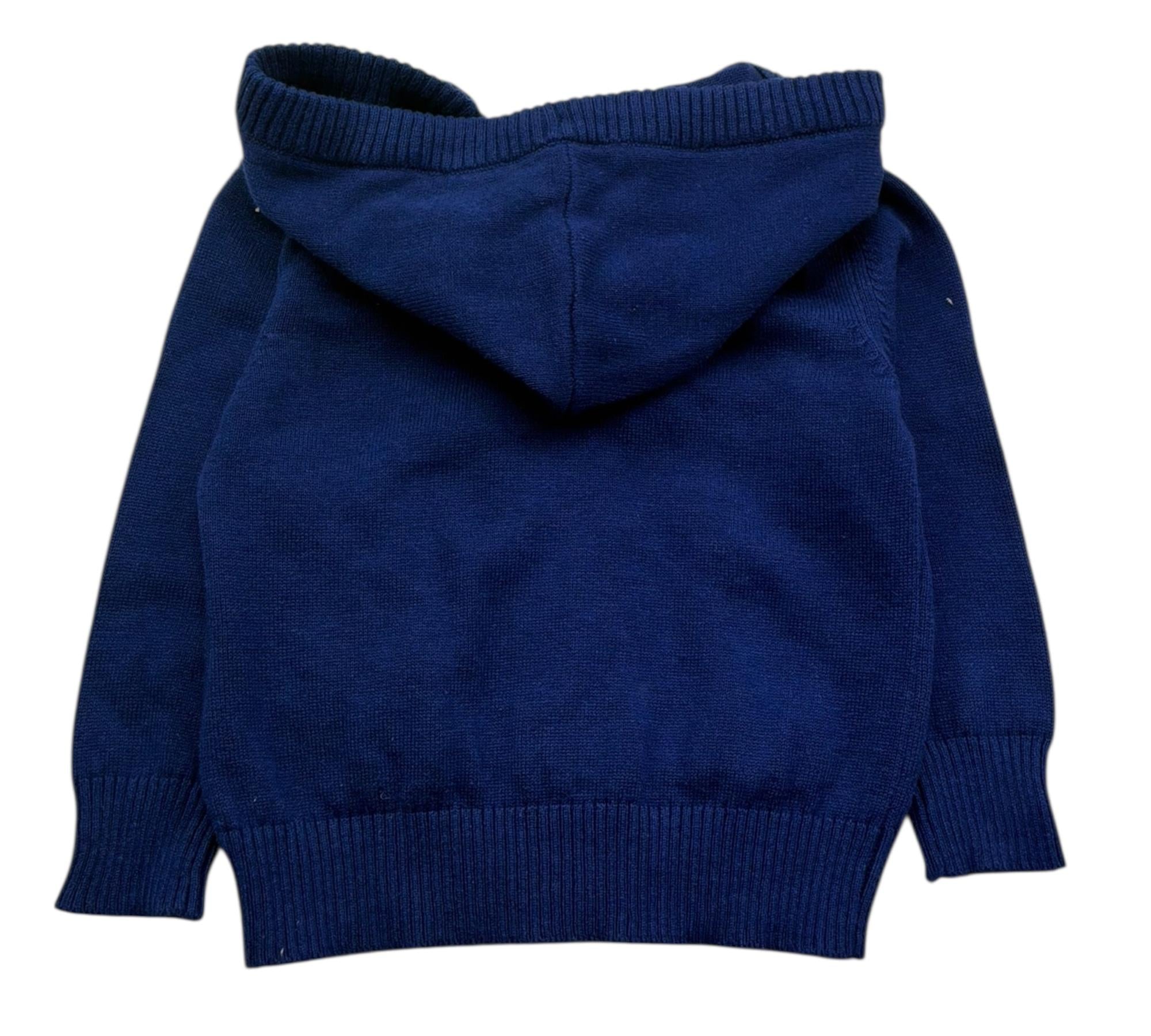 John Richmond Maglia con Zip E Cappuccio Tinta Unita per Neonato RIP26021MA BLU JOHN RICHMOND 