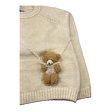 TO be too maglia girocollo tinta unita con applicazione Panna per Bambina TFBF24M657 PANNA TO be too 