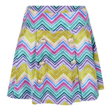 Odi Et Amo Completo Top-Gonna Tinta Multicolor Con Fantasia Astratta Multicolor Per Bambina
