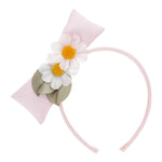 Monnalisa Cerchietto Tinta Unita con Applicazioni per Bambina FIDJ ROSA MONNALISA 