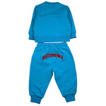 John Richmond Completo 2 Pezzi Felpa-Pantalone Tinta Unita per Neonato RIP26136CF AZZURRO JOHN RICHMOND 