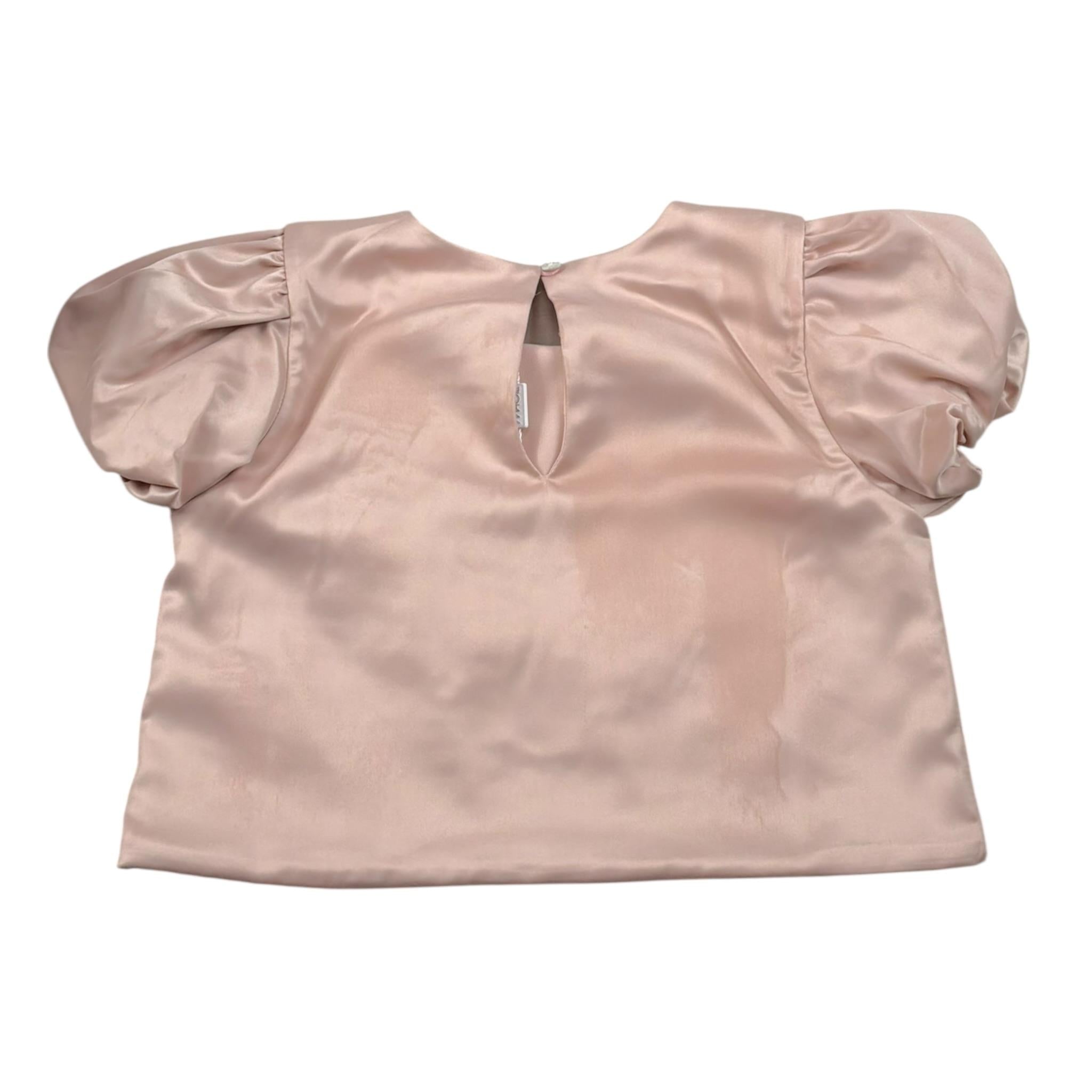 Magil camicia Girocollo Tinta Unita per Bambina HN21065 ROSA MAGIL 