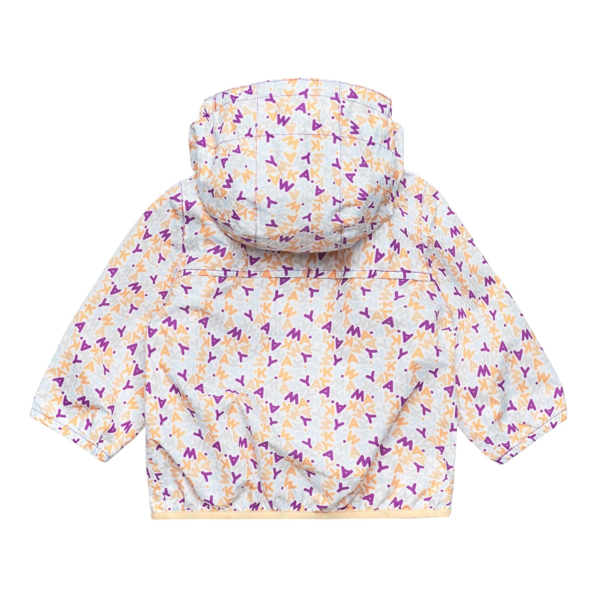 K-Way Giubbino Tinta Unita con Zip E Cappuccio per Neonata K2137YWXX BIANCO K-WAY 