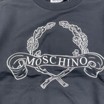 MOSCHINO felpa girocollo tinta unita con stampa Nero per Bambina HRF07Y NERO MOSCHINO 