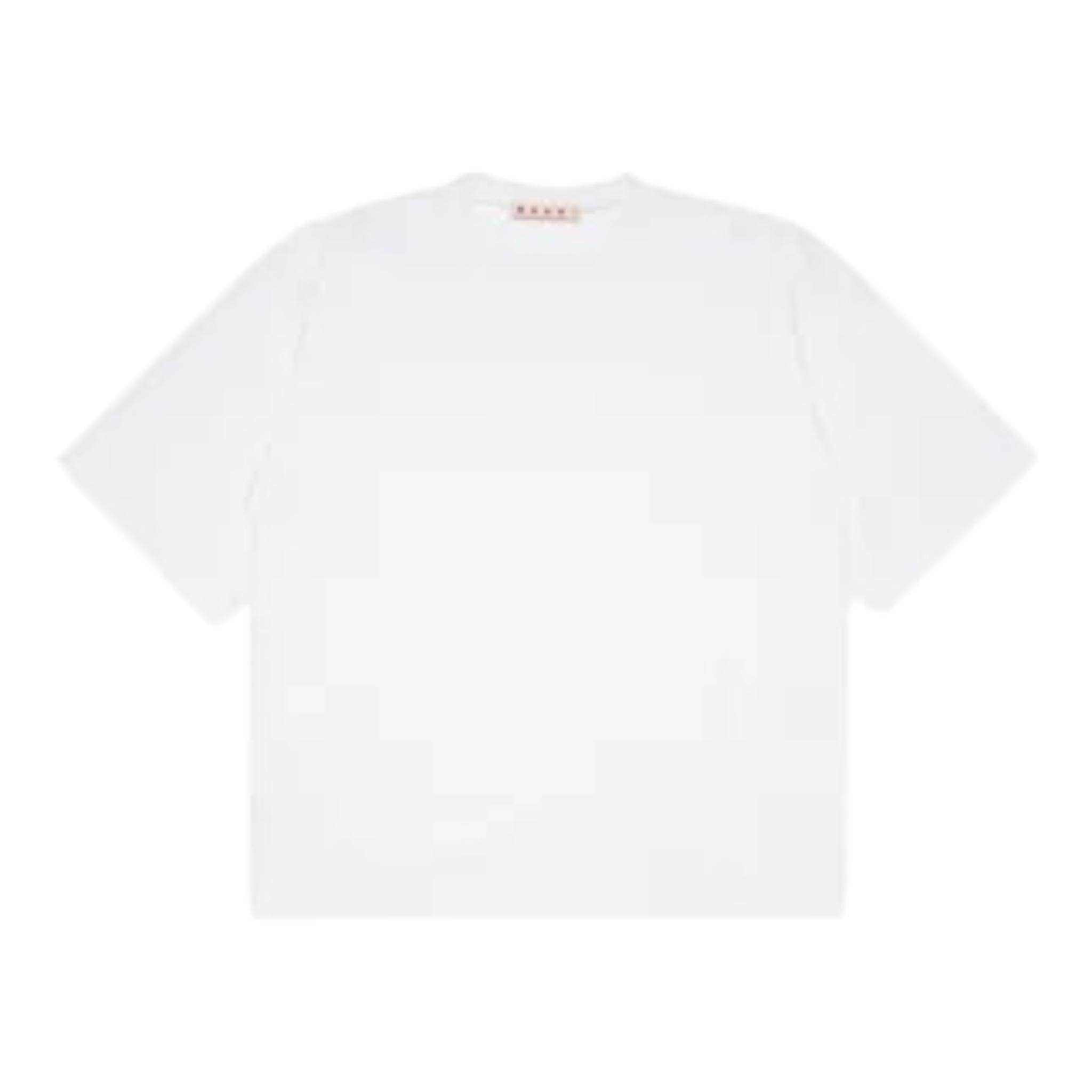 Marni T-Shirt Girocollo Tinta Unita con Stampa per Bambina M01317 BIANCO MARNI 