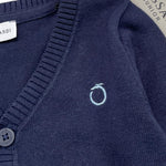 Bikkembergs Cardigan Tinta Unita con Bottoni per Neonato BK3450N BLU BiKKEMBERGS 