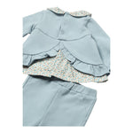 MAYORAL completo 2 pezzi felpa-pantalone tinta unita Azzurro per Neonata 2507 AZZURRO MAYORAL 