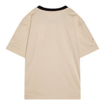 Calvin Klein T-Shirt Tinta Unita con Profili In Contrasto per Bambino IB0IB02457 BEIGE CALVIN KLEIN 