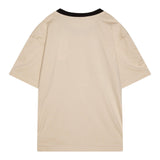 Calvin Klein T-Shirt Tinta Unita con Profili In Contrasto per Bambino IB0IB02457 BEIGE CALVIN KLEIN 