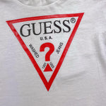 Guess T-Shirt Tinta Unita con Stampa per Neonato N73I55K8HM0 BIANCO GUESS 