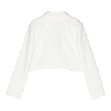 Miss Blumarine Giacca Tinta Unita per Bambina IA4019 PANNA MISS BLUMARINE 