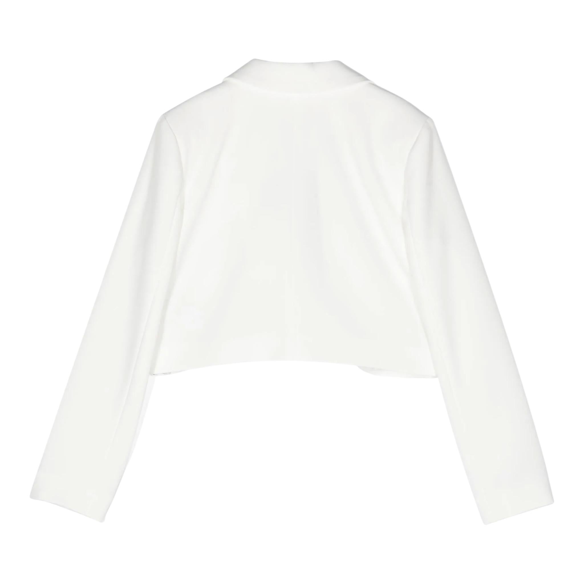 Miss Blumarine Giacca Tinta Unita per Bambina IA4019 PANNA MISS BLUMARINE 