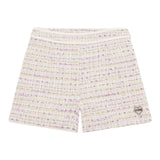 Guess Short Tinta Unita Con Microapplicazioni In Maglia Rosa Per Bambina