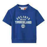 Timberland Completo 2 Pezzi Tinta Unita Felpa-Bermuda per Neonato T60509 BLU TIMBERLAND 