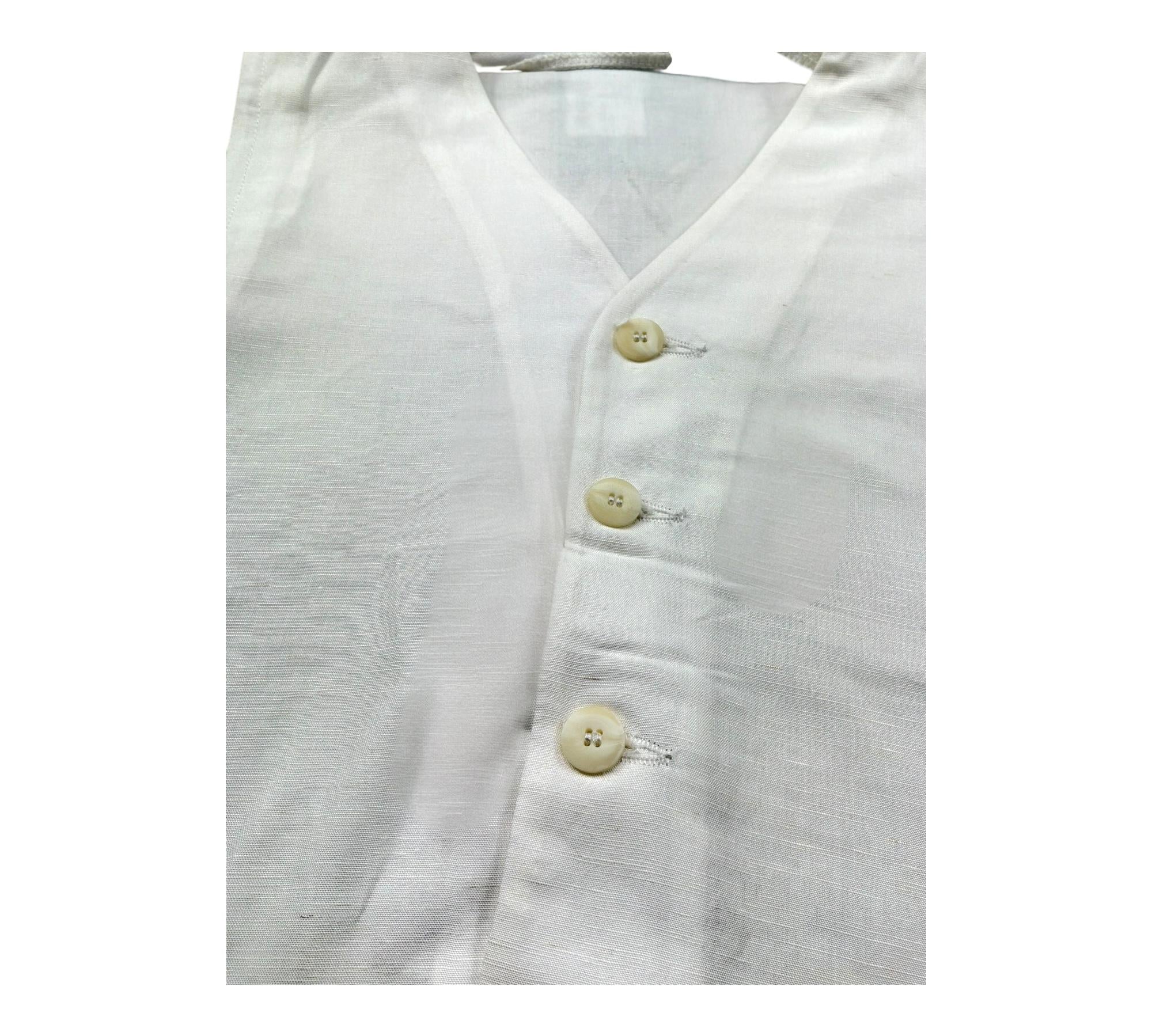 Paolo Pecora Gilet Tinta Unita per Bambino PP4189 BIANCO PAOLO PECORA 