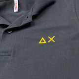 Sun68 Polo Mezza Manica Tinta Unita con Logo per Bambino A35315 NERO SUN68 