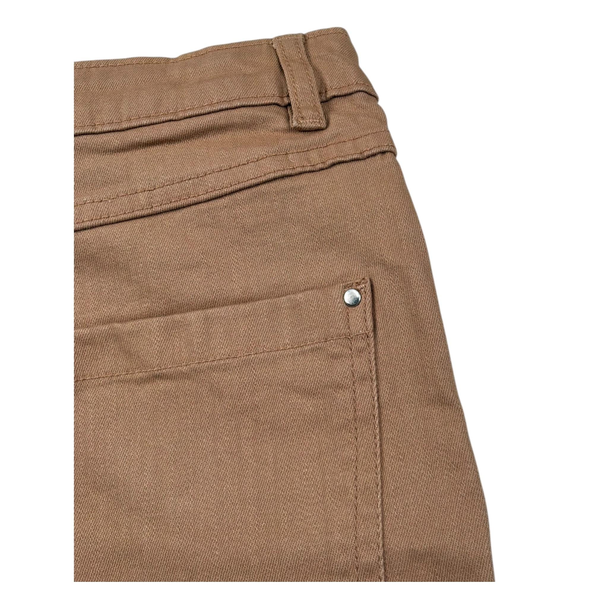 Sarabanda Short Tinta Unita con Girovita Reglabile per Bambina D4209 MARRONE SARABANDA 