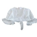 Magnifica Lulu Coprispalle Tinta Unita Velato per Bambina BO304 BIANCO MAGNIFICA LULU 