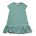 Saint Barth Abito Mezza Manica Tinta Unita con Brillantini per Bambina ABBEYY VERDE SAINT BARTH 