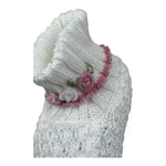 Marlu' Babbucce Tinta Unita con Applicazione per Neonata EB24S BIANCO MARLU' 