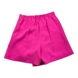 Miss Blumarine Short Tinta Unita Con Elastico In Vita Fuxia Per Bambina
